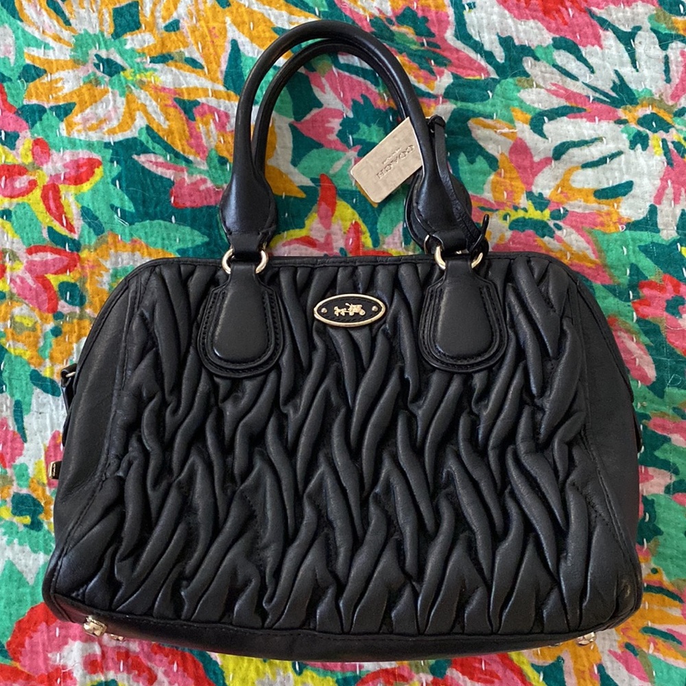 Coach Gathered Leather Handbag